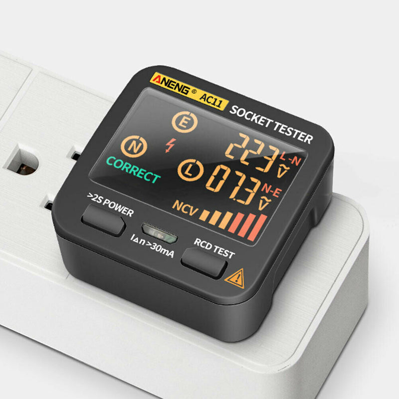 Digital Smart Socket Tester Voltage Test Socket Detector AU Plug