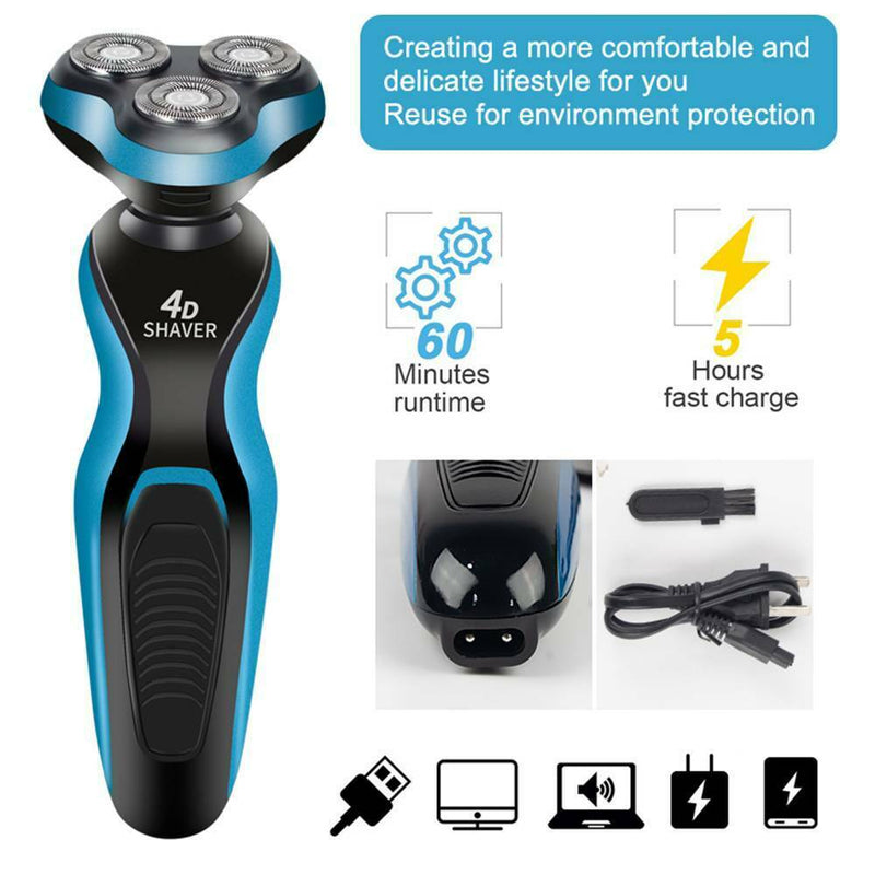 Free shipping- 4in1 Men Mutifunction Electric Shaver USB Rechargeable