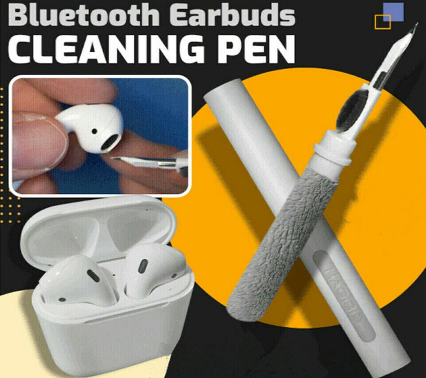 Free shipping- Bluetooth Earbuds Cleaning Pen Kit Clean Brush for Airpods Wireless Earphones