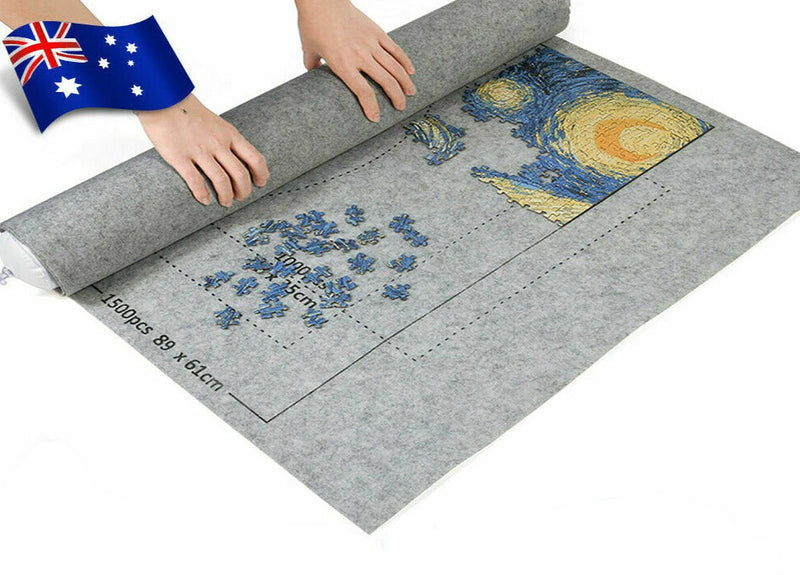 Free shipping-1500 PCS Jigsaw Storage Roll Mat with Inflator Tool