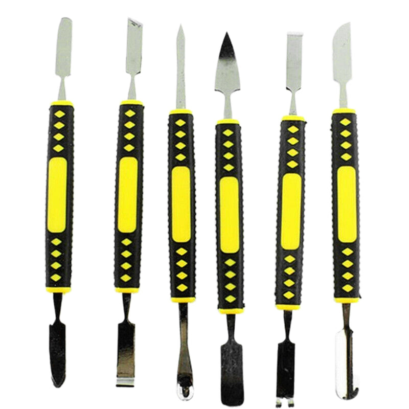 Free shipping- 6pcs Metal Crowbar Set Electronic Repair Tools Boot Stick