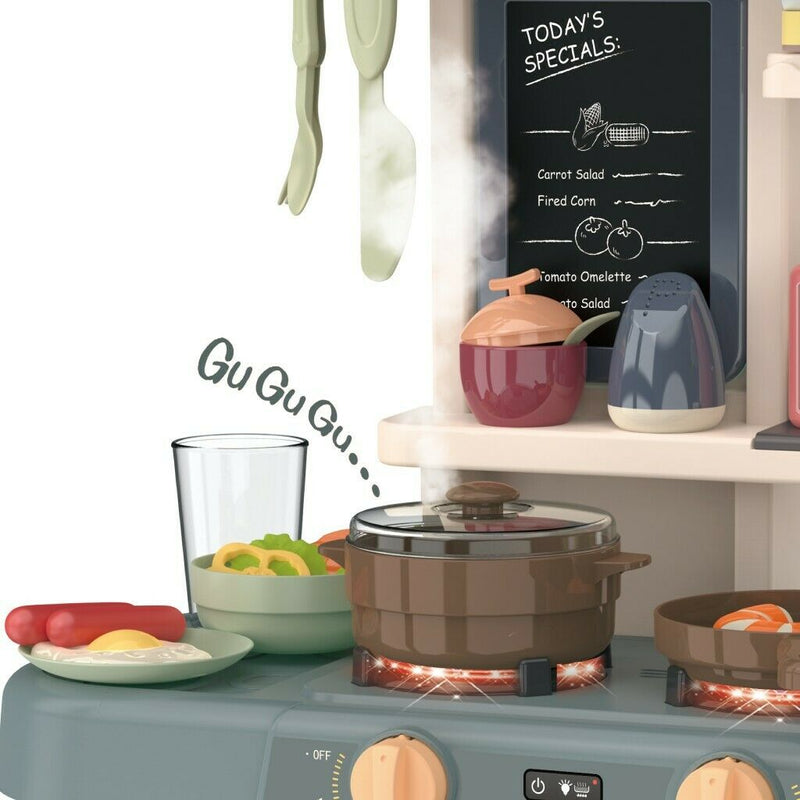 63CM Simulated Kitchen CookinPlayset Toddlers Play Pretend Cookware Toy Set