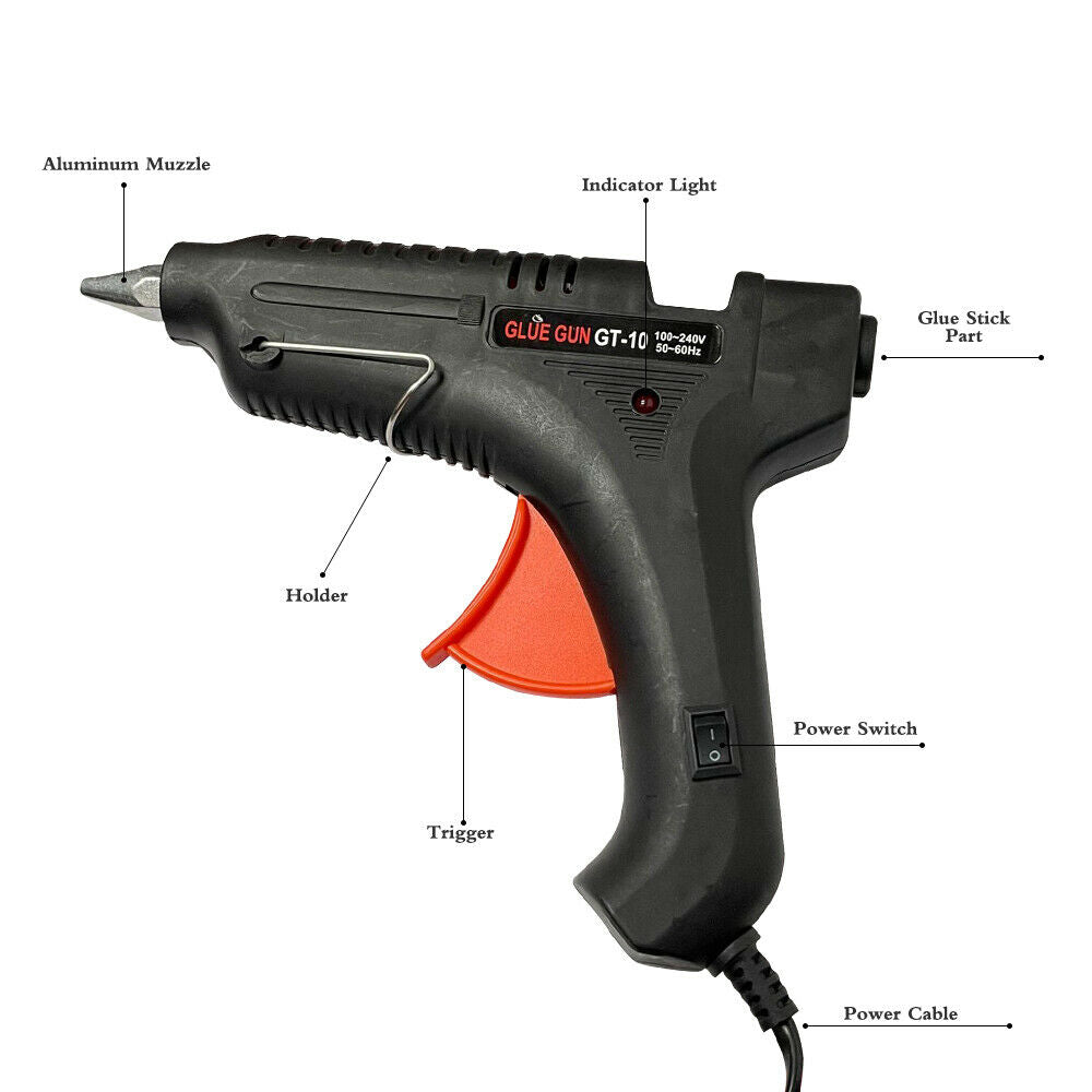 CLEARANCE- Heavy Duty 150W Hot Melt Glue Gun Electric Heating Craft with Cigarette Lighter Plug