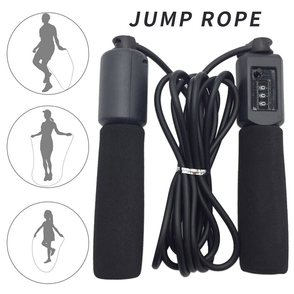 Heavy Weighted Skipping Jump Rope Cardio skipping Training Fitness count