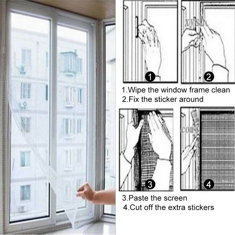 $2-Eco-friendly DIY Self-adhesive Anti-mosquito Net