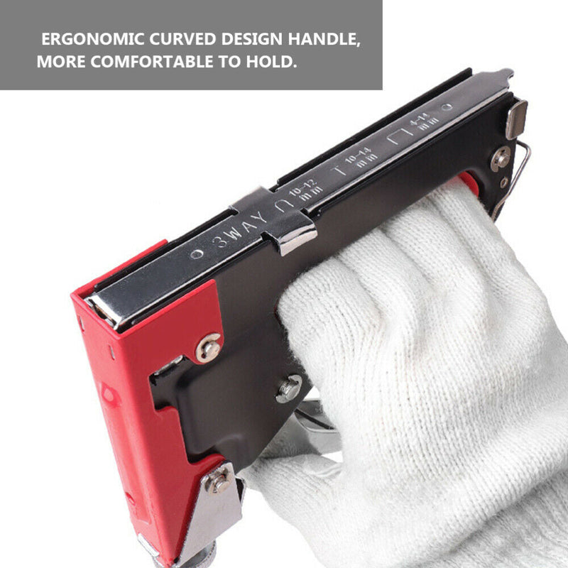 Free shipping- Staple Gun 3 in1 Heavy Duty Fastener tool Tacker 3000 Staples Upholstery Stapler