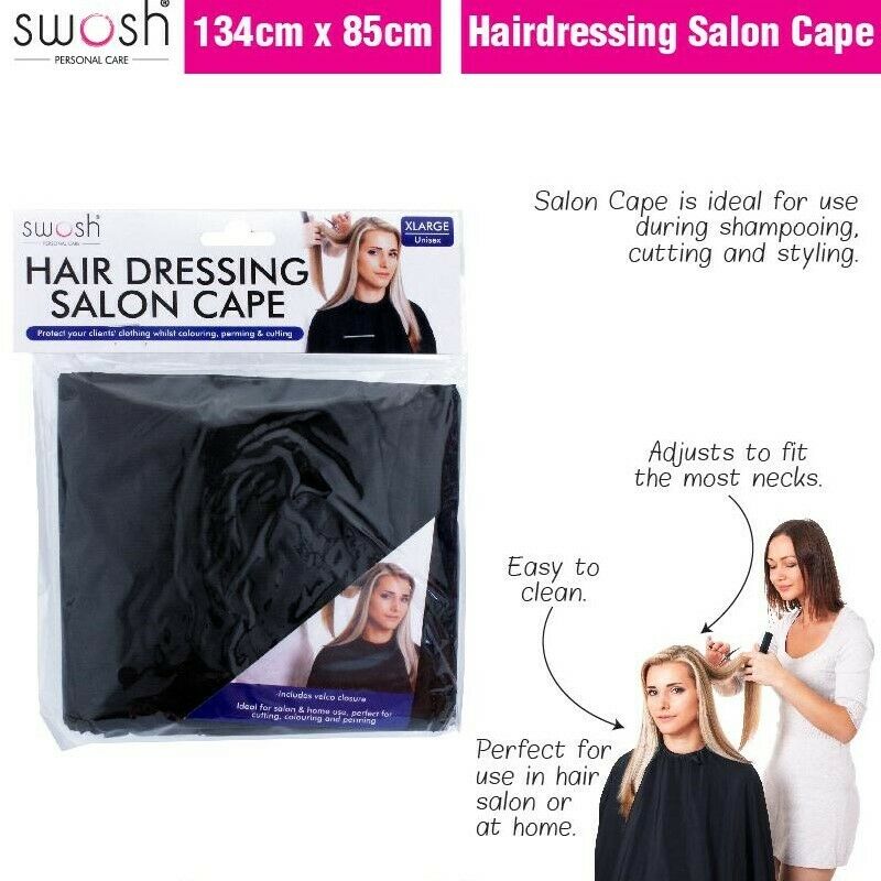 Hair Cutting Cape Apron Waterproof Hairdressing Salon Barber Gown Dye 134x85cm