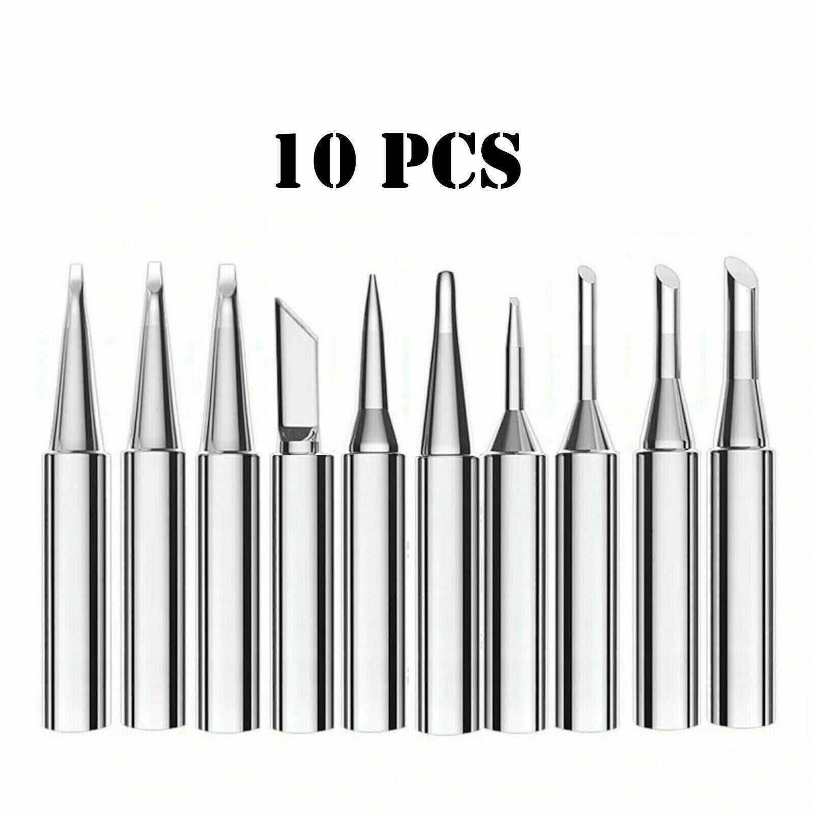 10 Pack Solder Soldering Iron Tips Standard Size Accessories Electrical