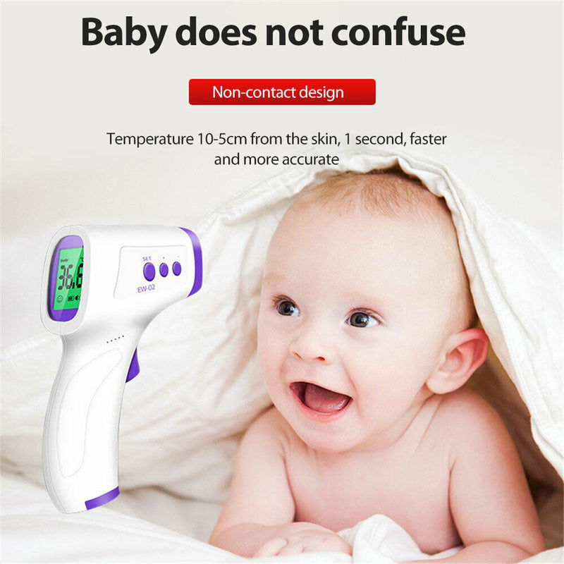 Free shipping-Thermometer Forehead Non-contact Infrared Temperature Digital Body Baby Adult