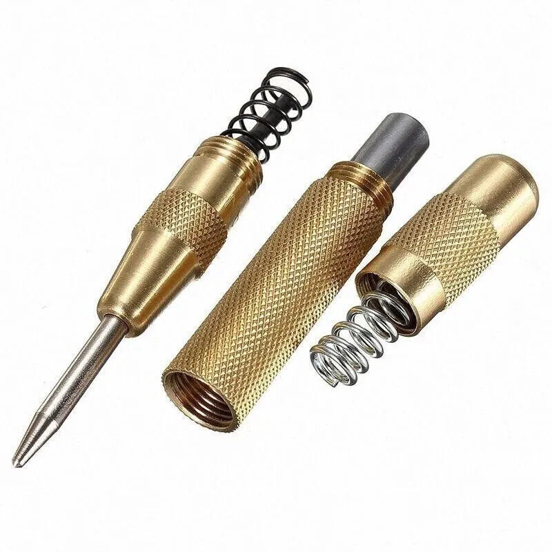 130MM Heavy Duty Automatic Centre Punch Brass Bodied Spring Loaded Auto Punch