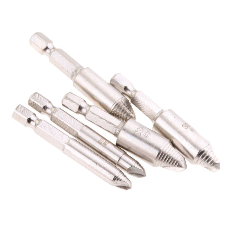 Free shipping- 5pc Damaged Broken Stripped Screw Drill Bit Tool Set Bolt Remover