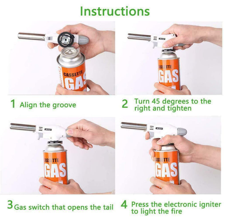 Free shipping-Portable Camping Welding Gas Torch Flame Gun