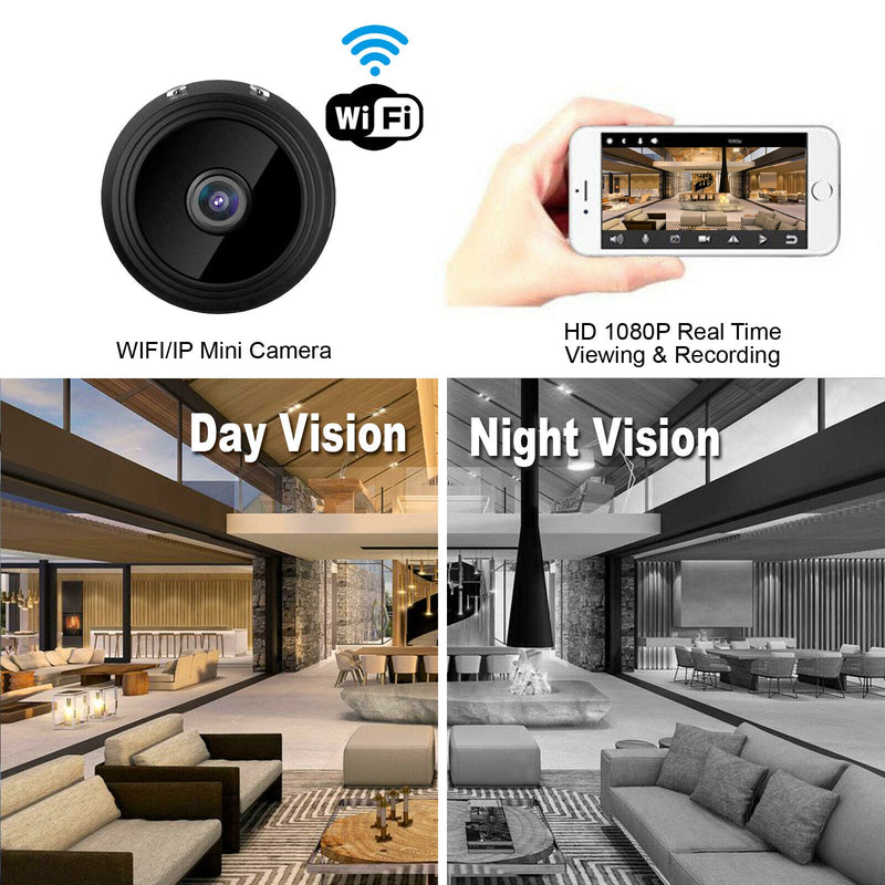 Free shipping- 1080P HD Mini Wifi Wireless IP Hidden Spy Camera Security Cam Network Monitor