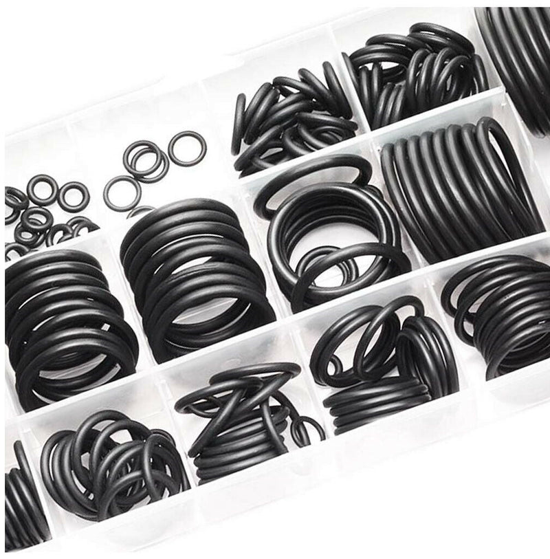 Free shipping-222pc 17 Size O - Ring Assortment Imperial / SAE Rubber Washer Kit