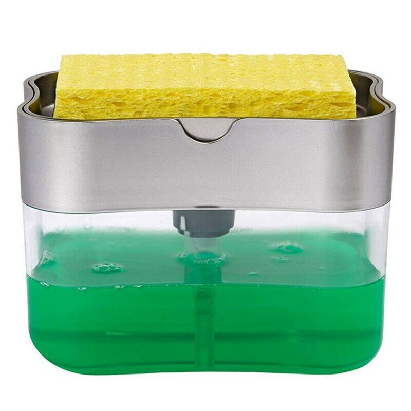 Free shipping-2 in 1 Pump Soap Dispenser and Sponge Caddy