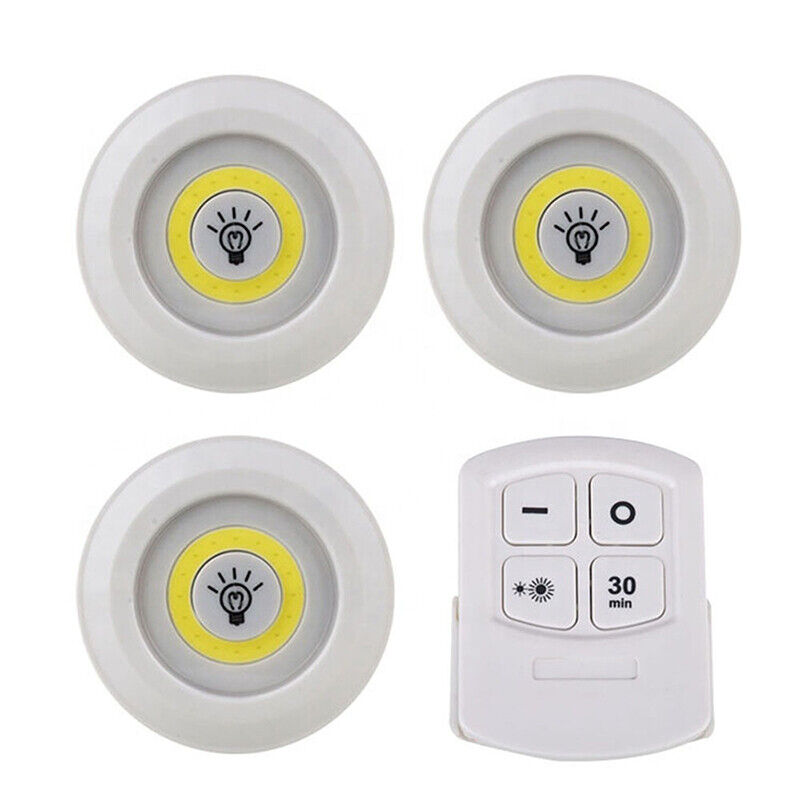 3X Wireless LED Light with Remote Control Timing Closet Under Cabinet Lights