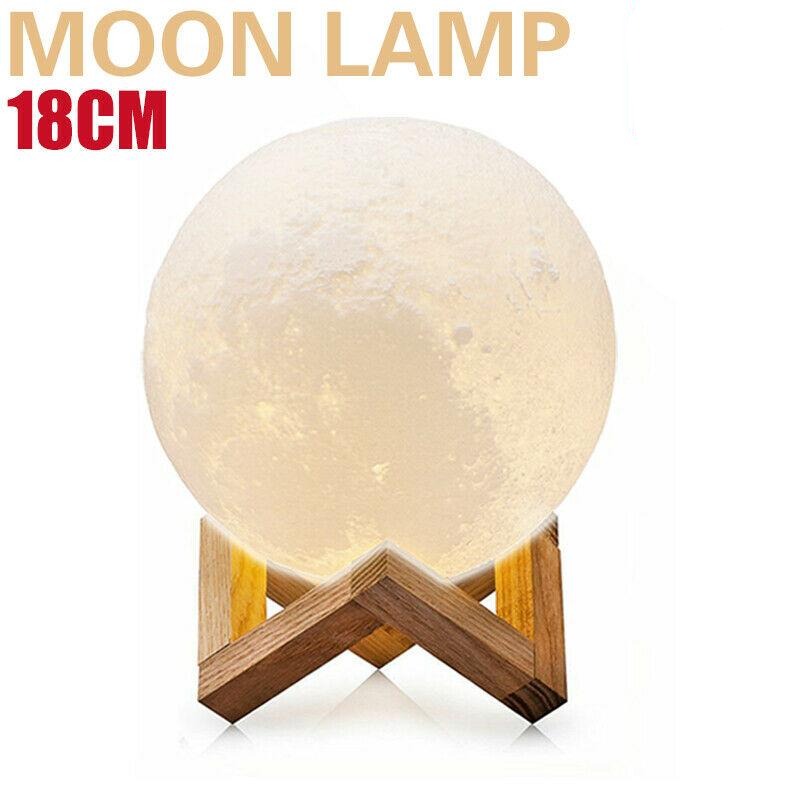 3D Dimmable Moon Touch Sensor Lamp