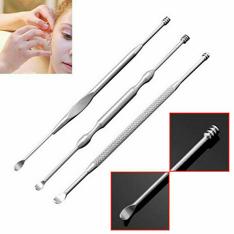Free shipping- 6pcs Stainless Steel Ear Pick Wax Cleaner