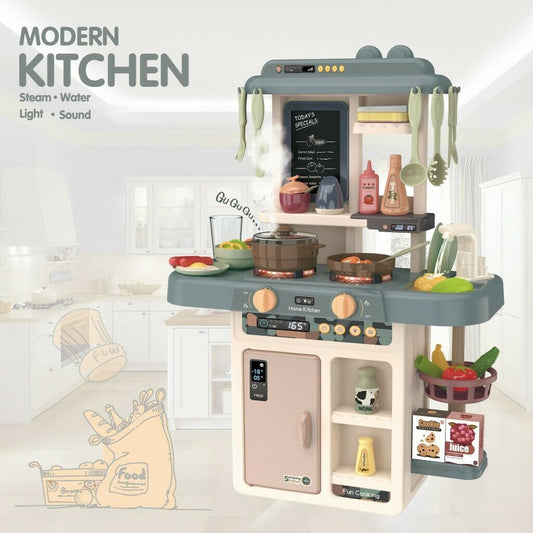 63CM Simulated Kitchen CookinPlayset Toddlers Play Pretend Cookware Toy Set
