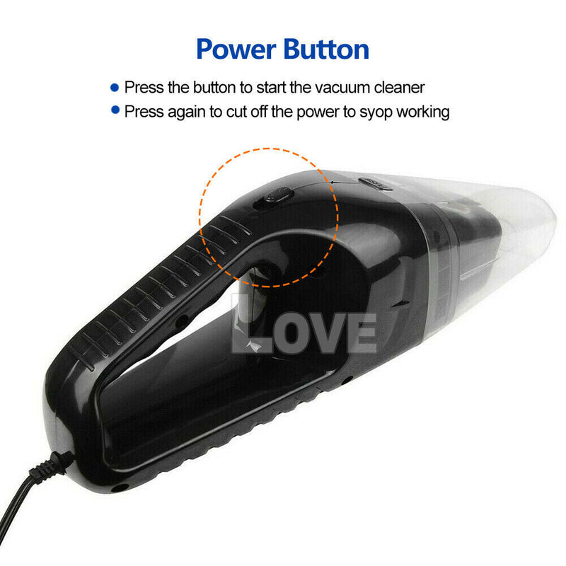 12V 120W HEPA Great Suction Wet and Dry Dual Use Car Vacumn Cleaner