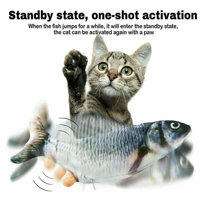 Electric Waggling Realistic USB Rechargeable Dancing Fish Toy