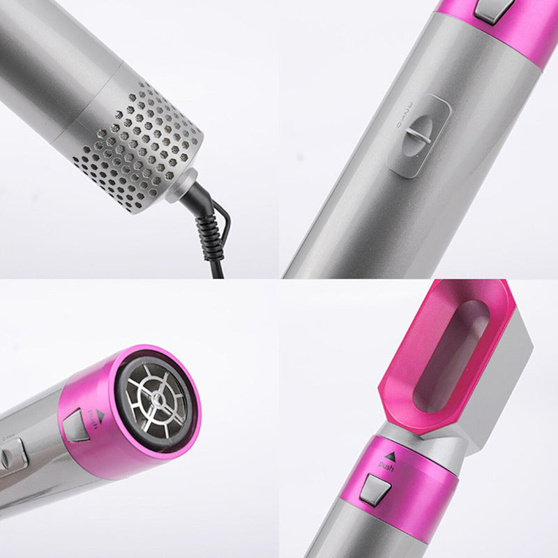 5in1 Electric Hair Dryer Hair Styler Straighteners Blow Brush Comb Curl Dryer