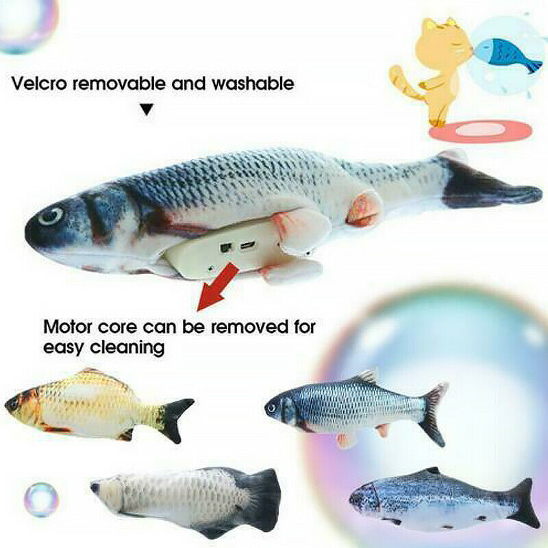 Electric Waggling Realistic USB Rechargeable Dancing Fish Toy