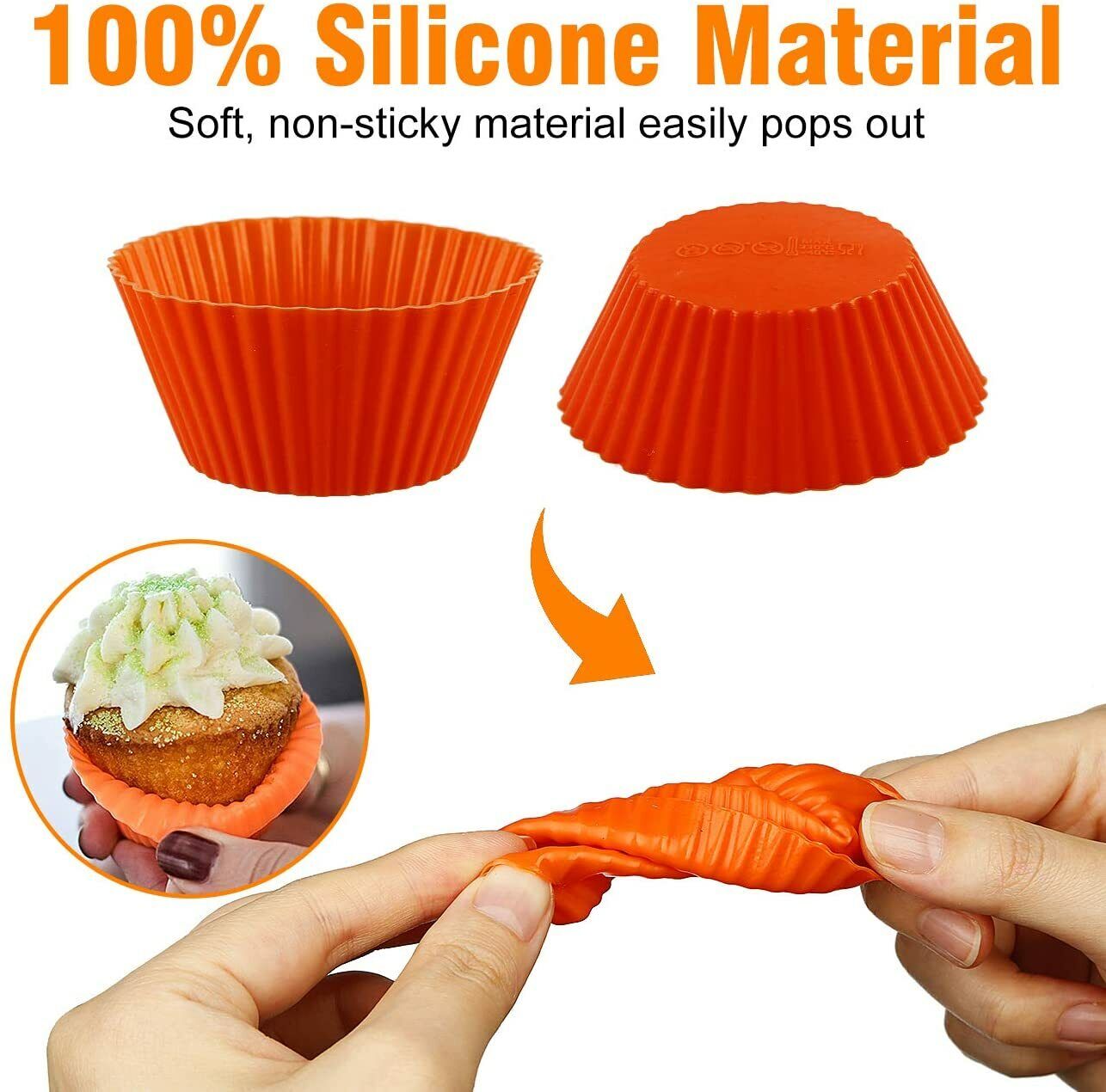 10/20x Cookie Cupcake Case Baking Mould Muffin Egg Tart Mold Bake Cup Cake Pudding
