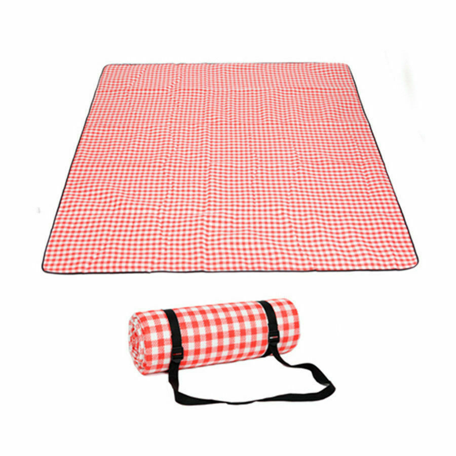 Free shipping-200X200cm Extra Large Premium Cashmere Waterproof Picnic Blanket