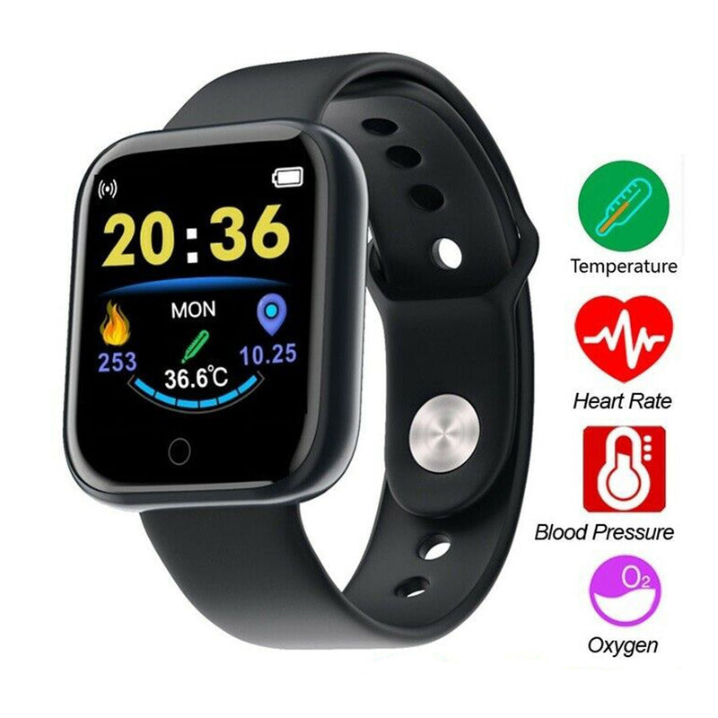 1.3" Smart Watch Sport Body Temperature Heart Rate Blood Oxygen Pressure Monitor