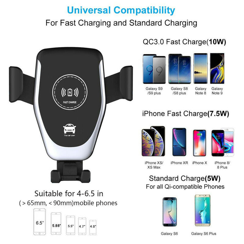 Qi Wireless Fast Charger Mount