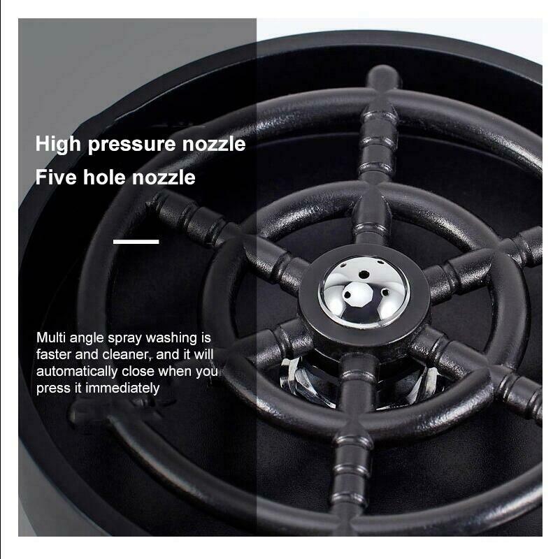 CLEARANCE- Glass Rinser Automatic Faucet Cup Washer Sink Bottle Cleaning for Bar Kitchen