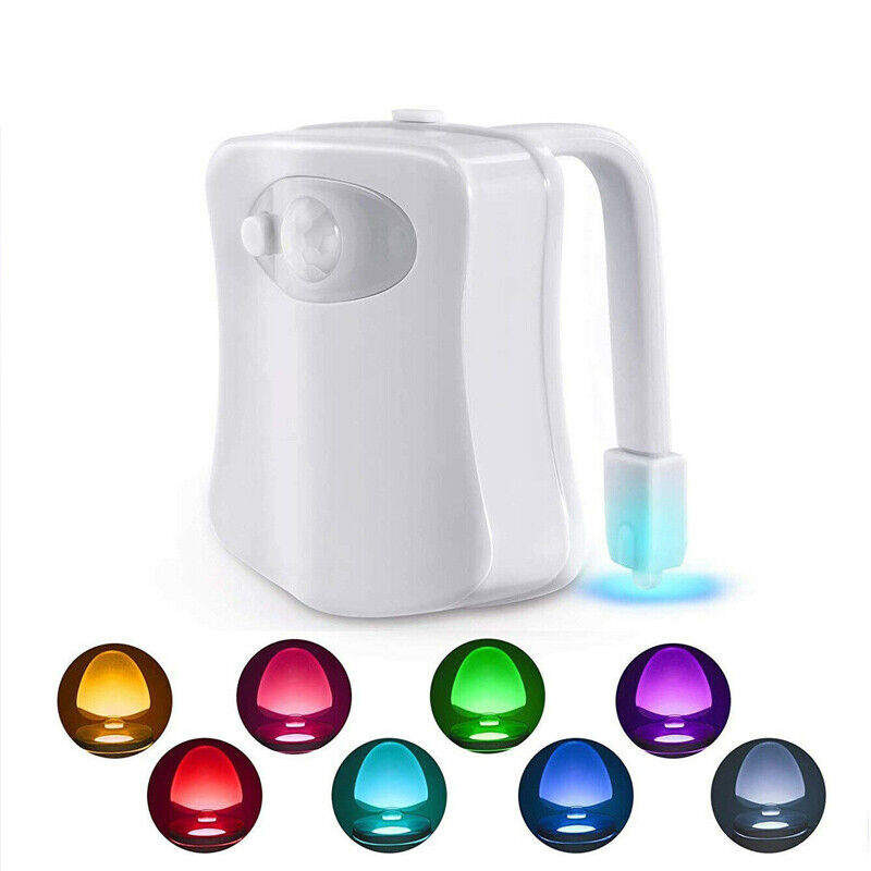 Advanced 8-Color Changing Motion Sensor Bathroom LED Toilet Night Light