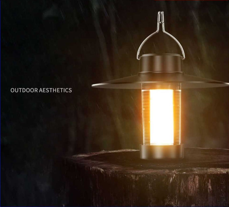 LED Camping Lamp Dimmable with Hook Garden Decor Lamp for Outdoor Equipment