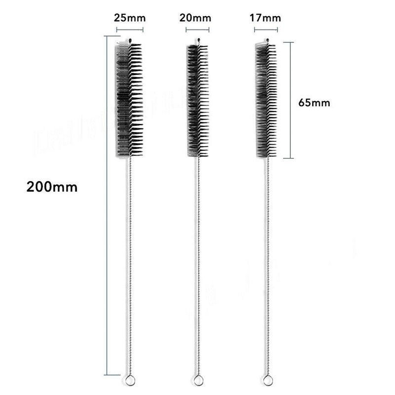 Free shipping-10Pcs Nylon Straw Brush with Key Ring