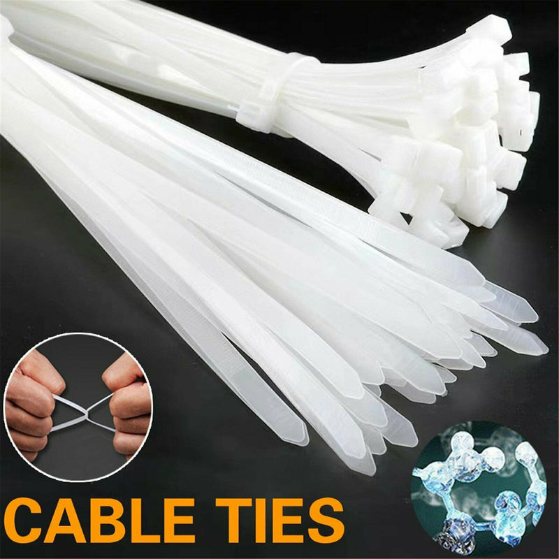 Free shipping-Cable Ties Zip Ties Nylon UV Stabilized 100x Bulk Cable Tie