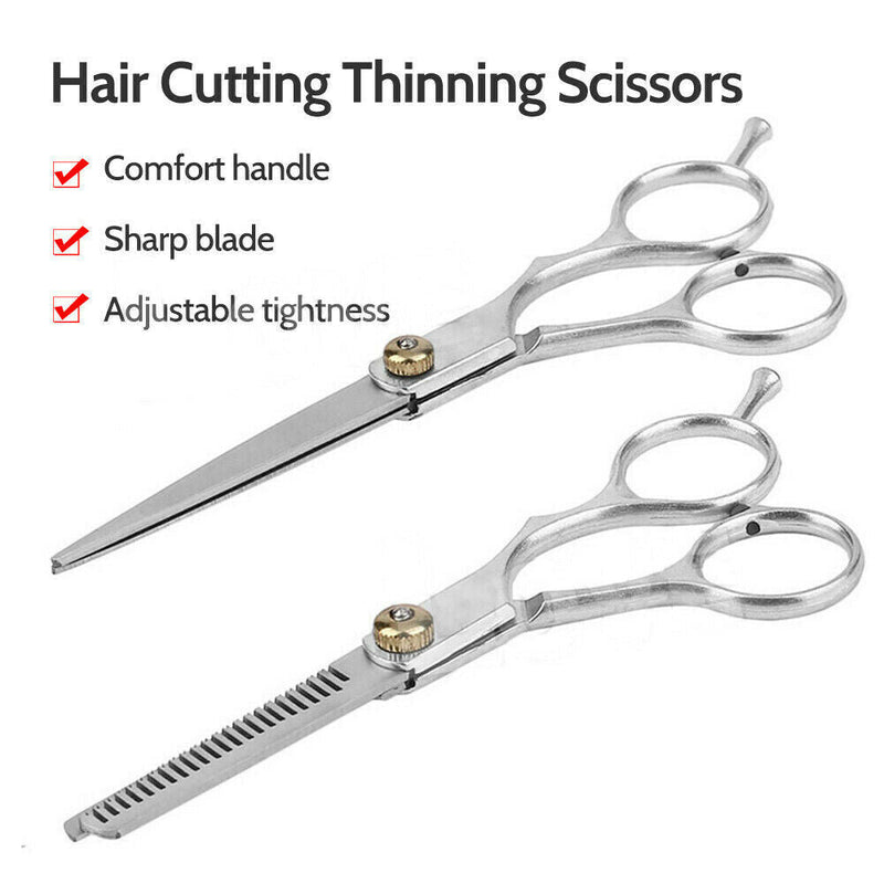 2x 6" Professional Hair Cutting Scissors Set