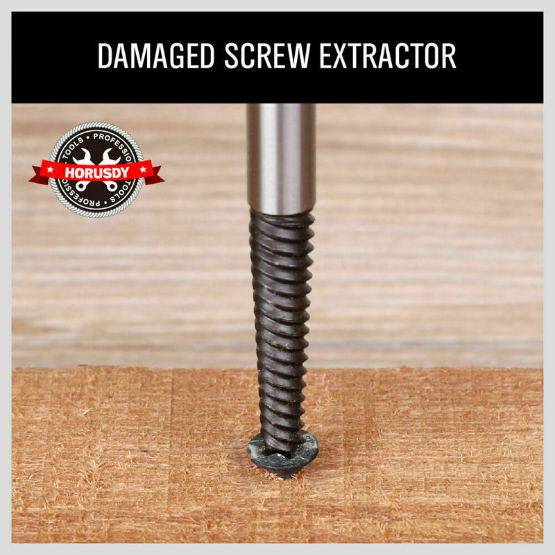 6pc Screw Extractor Set 1/8" - 1" Removes Broken Bolts & Screws