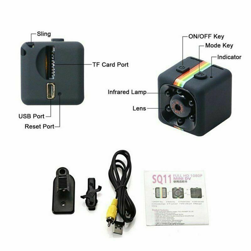 Free shipping-HD 1080P Mini DV Car Hidden DVR Camera Spy Dash Cam Night Vision Sport