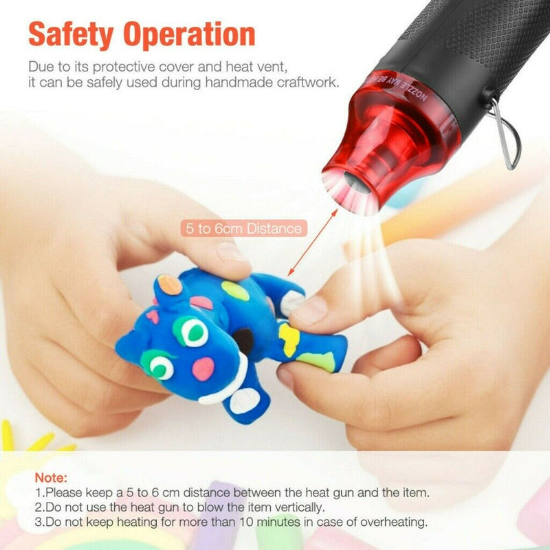 Free shipping- 300W Heat Gun Electric Hot Air Gun Kit Hot Wind Blower Tools DIY Portable