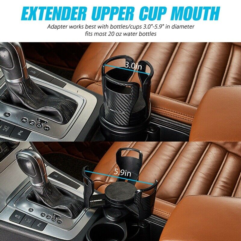 2in1 Multifunction Auto Car Seat Cup Holder Water Bottle Drink Coffee Adjustable