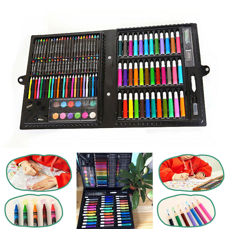 150Pc Kids Painting Pen Set Fine Art Marker DIY Poster Gift Card Writing Drawing