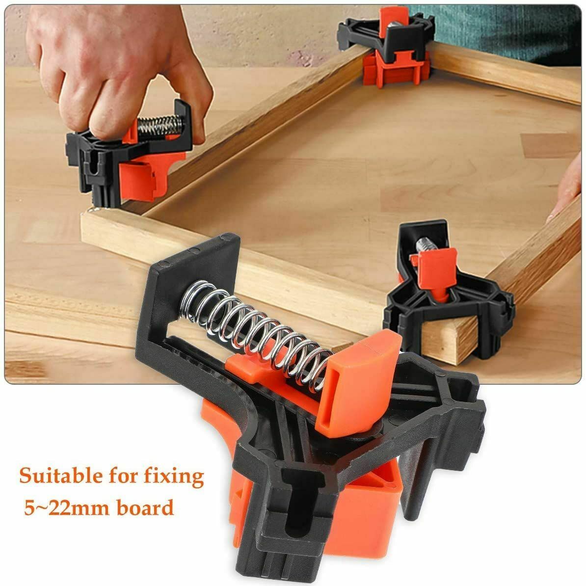Free shipping- 4pcs Corner Mate 90° Right Angle Adjustable Clamps Corner Holder For Woodworking