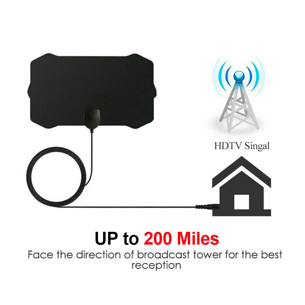 200 Mile Range HD Digitel TV Antenna Receiver 4K