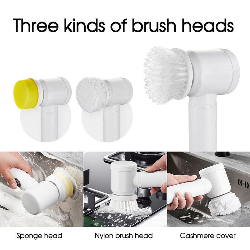 Electric Spin Scrubber Turbo Scrub Cleaning Brush Cordless Chargeable