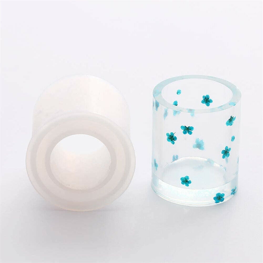 Silicone Mould Resin Epoxy Crystal Crafts Making Brush Pot Pen Holder