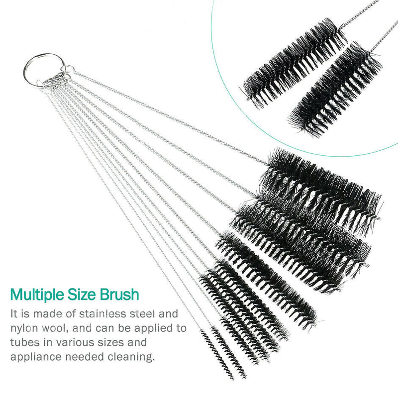 Free shipping-10Pcs Nylon Straw Brush with Key Ring