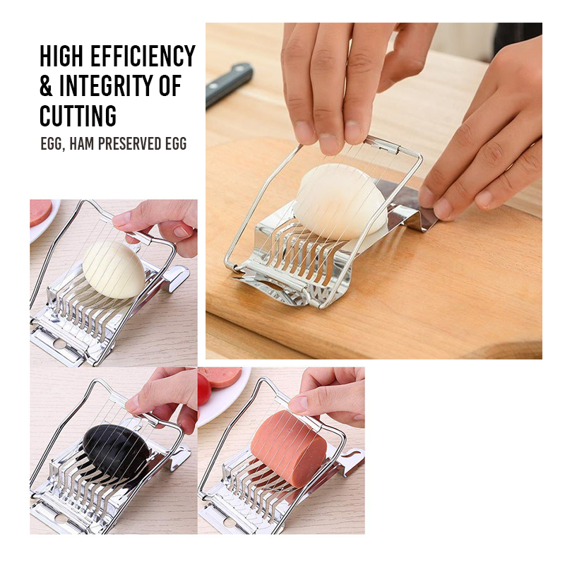 Free shipping- Stainless Steel Boiled Egg Slice Cutter