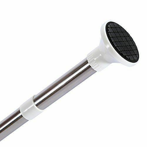 Telescopic Spring Tension Pole 4 Shelf Corner Bath Shower Rack Caddy Organiser