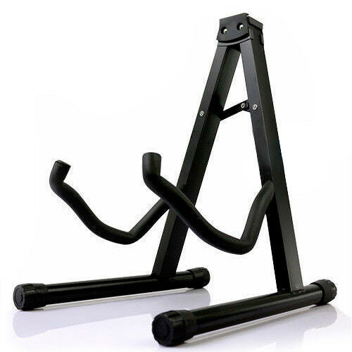 Folding Guitar Stand Floor Rack Electric Acoustic Bass Gig Holder